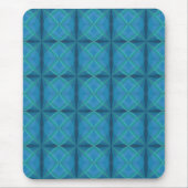 Kuststrand met zoutgolven op zwart muismat (Voorkant)