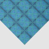 Kuststrand met zoutgolven op zwart tissuepapier (Detail)