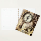 kuststrand nautisch antiek kompas planner (Display)