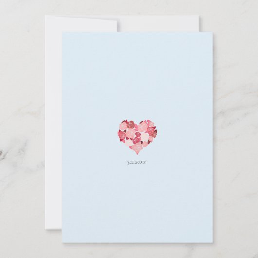 Kuststrand Oceaan Waterverf bruiloft uitnodiging (Achterkant)