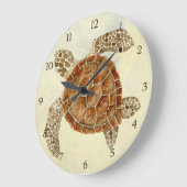 Kuststrand Ocean Seashore Collage Zee Turtle Grote Klok (Hoek)