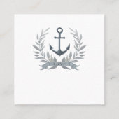 Kuststrand online rsvp vierkante visitekaartje (Voorkant)