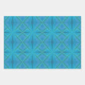 Kuststrand op het strand op Turquoise Inpakpapier Vel (Voorkant)