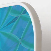 Kuststrand op het strand op Turquoise Pickleball Paddle (Links Detail)