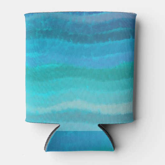 Kuststrand op Turquoise Blikjeskoeler (Voorkant)