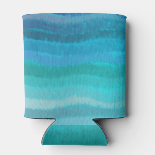 Kuststrand op Turquoise Blikjeskoeler (Achterkant)