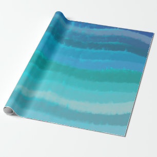 Kuststrand op Turquoise Cadeaupapier
