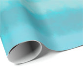 Kuststrand op Turquoise Cadeaupapier (Rol Hoek)