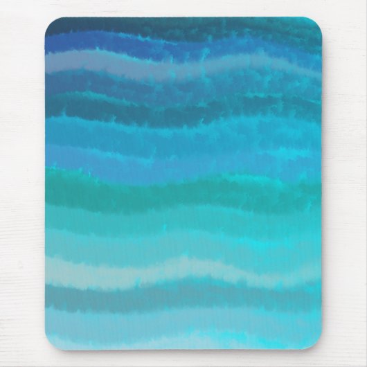 Kuststrand op Turquoise Muismat (Voorkant)