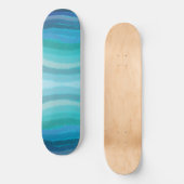 Kuststrand op Turquoise Persoonlijk Skateboard (Voorkant)
