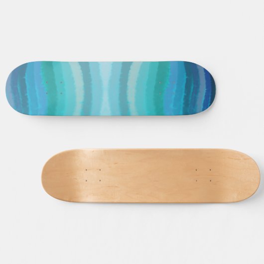 Kuststrand op Turquoise Persoonlijk Skateboard (Horizontaal)