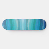 Kuststrand op Turquoise Persoonlijk Skateboard (Horizontaal)