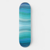 Kuststrand op Turquoise Persoonlijk Skateboard (Voorkant)