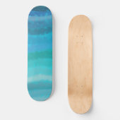 Kuststrand op Turquoise Persoonlijk Skateboard (Voorkant)
