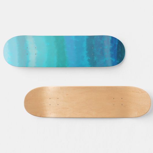Kuststrand op Turquoise Persoonlijk Skateboard (Horizontaal)