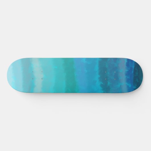 Kuststrand op Turquoise Persoonlijk Skateboard (Horizontaal)