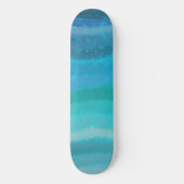 Kuststrand op Turquoise Persoonlijk Skateboard (Voorkant)