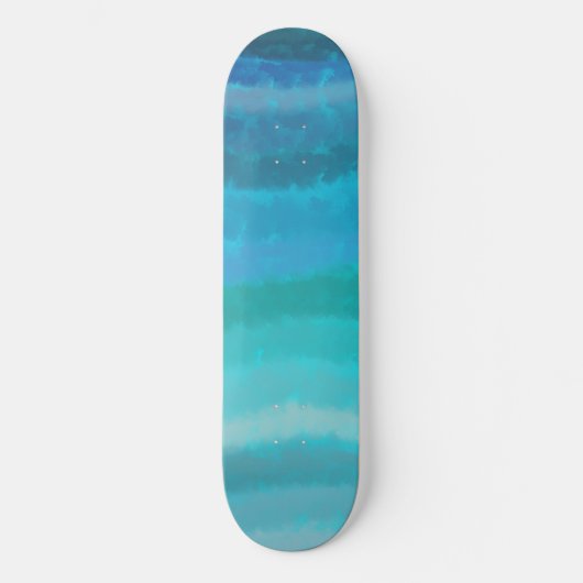 Kuststrand op Turquoise Persoonlijk Skateboard (Voorkant)