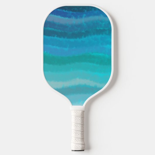 Kuststrand op Turquoise Pickleball Paddle (Voorkant)