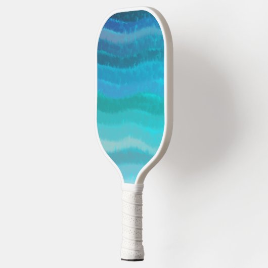 Kuststrand op Turquoise Pickleball Paddle (Links)