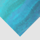 Kuststrand op Turquoise Tissuepapier (Detail)