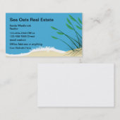 Kuststrand Real Estate Agent Visitekaartje (Voorkant / Achterkant)
