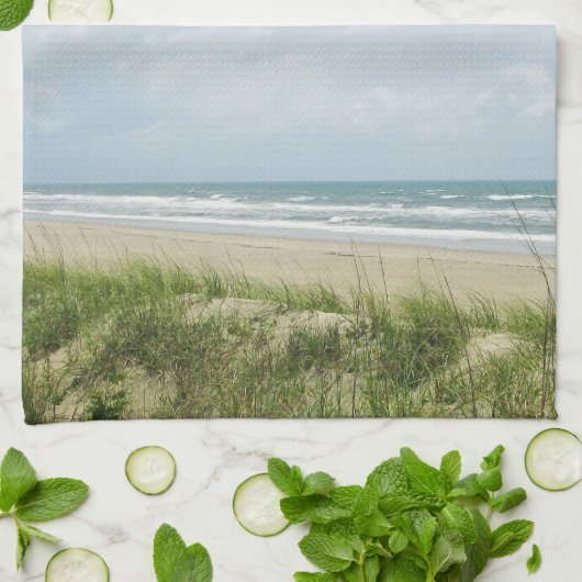 Kuststrand Sand Dunes Theedoek (Gevouwen)
