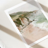 Kuststrand Scène Muur Kunstprint Poster