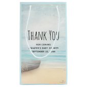 Kuststrand Scène Nautisch Thema Party Bedankt Klein Cadeauzakje (Achterkant)
