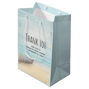 Kuststrand Scène Nautisch Thema Party Bedankt Medium Cadeauzakje