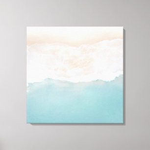 Kuststrand set van 2 canvas afdrukken