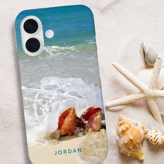 Kuststrand Shells Seashore Foto Naam Case-Mate iPhone Case