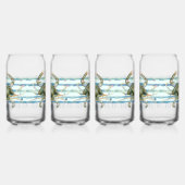 KUSTSTRAND STAD, WATERVERF KRAB KUNST BLIKVORM GLAS (Rechts)