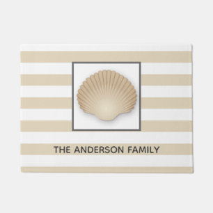 Kuststrand, Stripes en Familienaam Deurmat