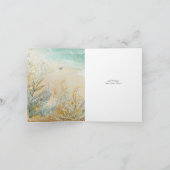 Kuststrand thema denken aan u Let op Kaart (Binnen)