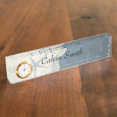 Kuststrand Thema Naambordje (Zijkant)