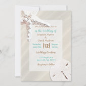 Kuststrand van Sandy Shore Starfish and Sand Dolla Kaart (Voorkant)