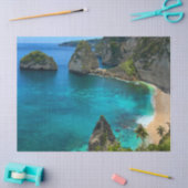 Kuststrand van Tropisch eiland Paradise Tissuepapier (Craft)