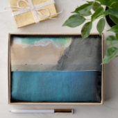 Kuststrand van Tropisch eiland Paradise Tissuepapier (Geschenk)