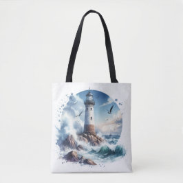 Kuststrand Vuurtoren Tote Bag