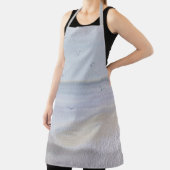 Kuststrand Waterverf grote Schort (Insitu)