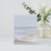 Kuststrand Waterverf kust Briefkaart (Staand voorkant)