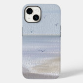 Kuststrand Waterverf kust Case-Mate iPhone Case (Achterkant)