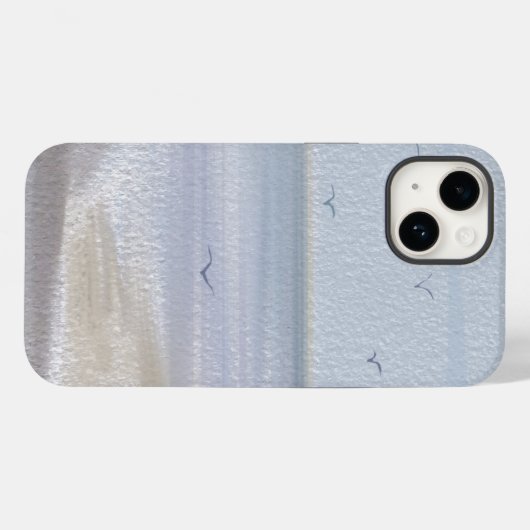 Kuststrand Waterverf kust Case-Mate iPhone Case (Achterkant (horizontaal))