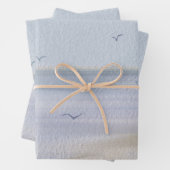 Kuststrand Waterverf kust Inpakpapier Vel (In situ)