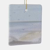 Kuststrand Waterverf kust Keramisch Ornament (Rechts)