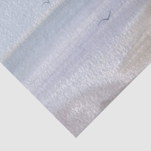 Kuststrand Waterverf kust Tissuepapier (Detail)