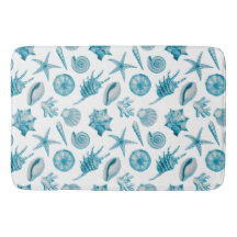 Kuststrand Waterverf Schelpen Aqua Teal Blauw