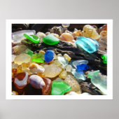 Kuststrand ZEE GLASS Prints SEAGLASS cadeaus  (Voorkant)
