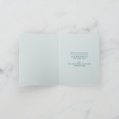 Kuststrand ZEEEN en koudebanden Turquoise Glitter Feestdagen Kaart (Binnen)